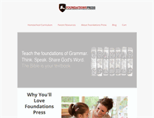 Tablet Screenshot of foundationspress.com